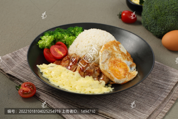 芝士扒雞飯