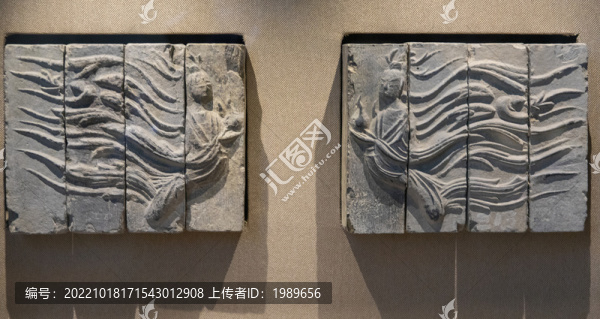 南朝飛仙紋磚