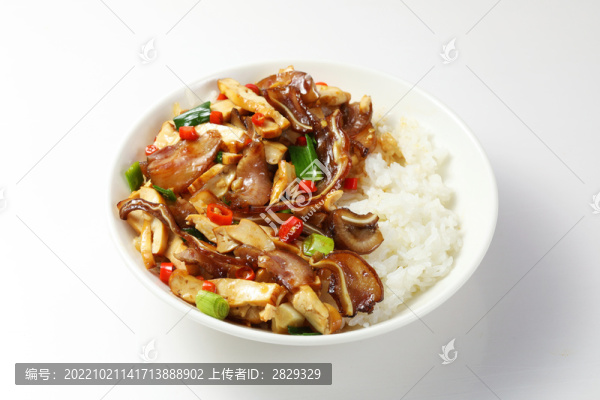 香干炒肉蓋碼飯