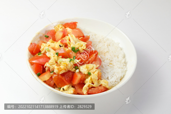 西紅柿炒雞蛋蓋碼飯