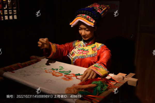 羌族羌繡展示