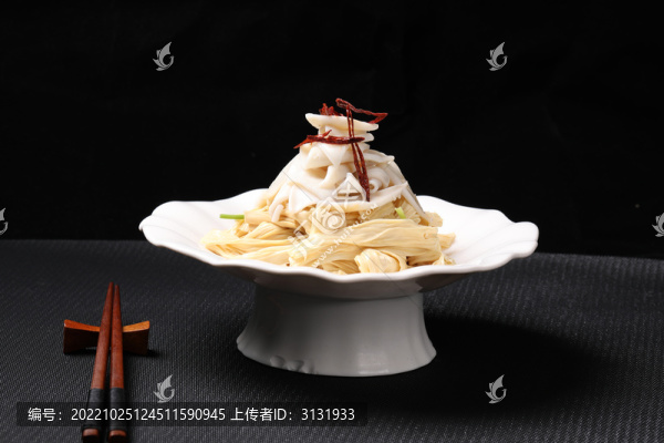 腐竹拌筆管魚(yú)