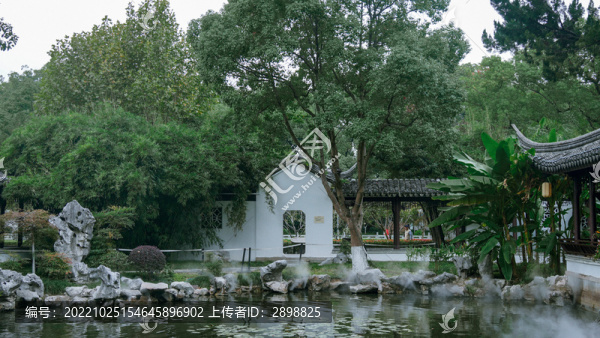 寧波天一閣月湖景區(qū)秋景