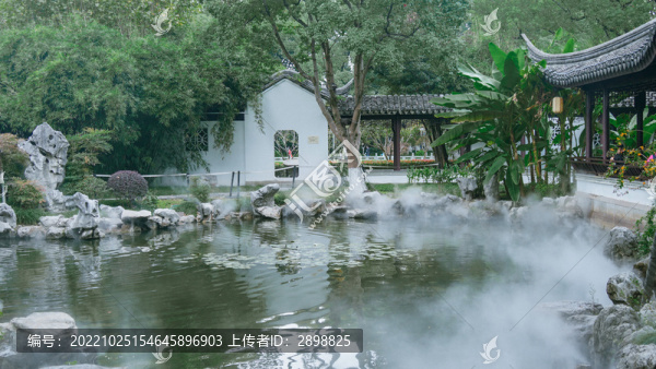 寧波天一閣月湖景區(qū)秋景