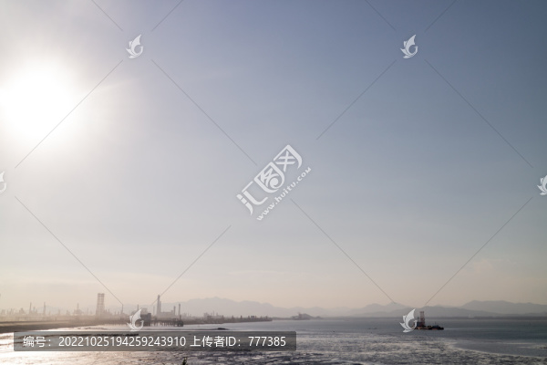 大嶼灘涂與石油工業(yè)風光