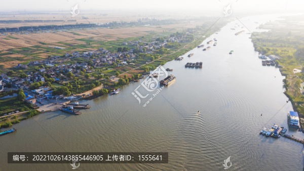 航拍淮河