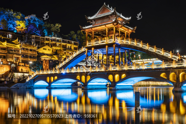 鳳凰古城的夜景
