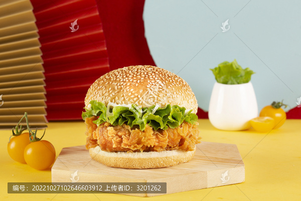 原味雞腿堡