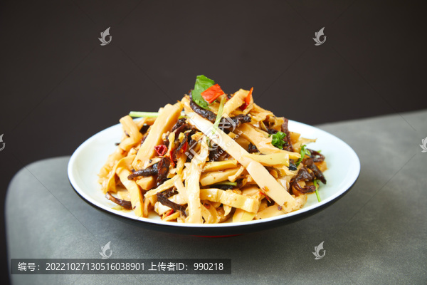 松茸炒筍