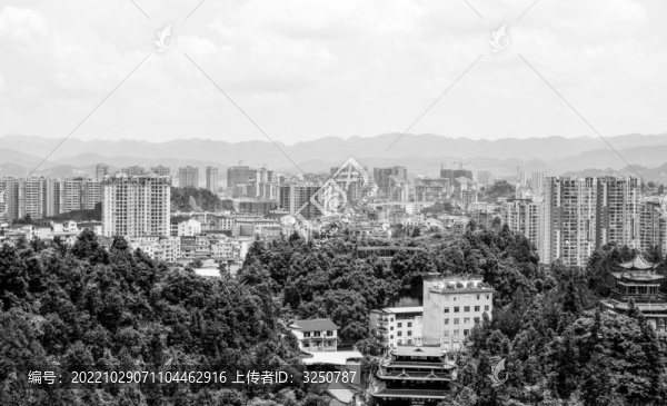 水墨江南城市