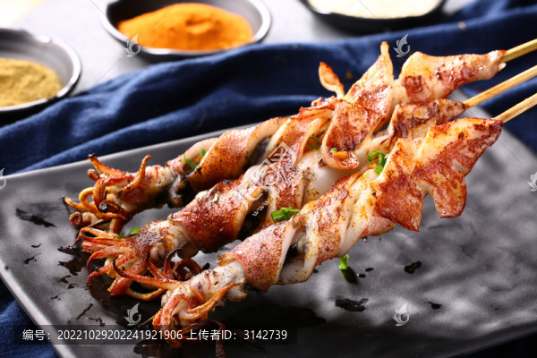 烤魷魚筒