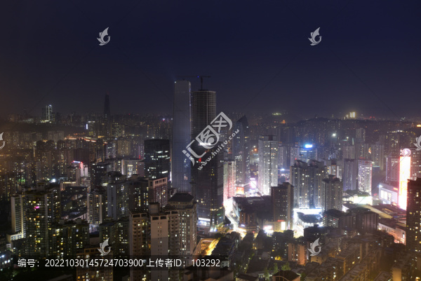 重慶城市建筑群夜景
