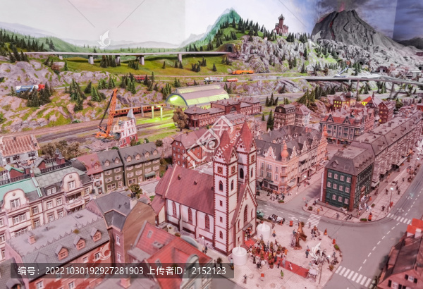 北歐山地小鎮(zhèn)建筑微縮