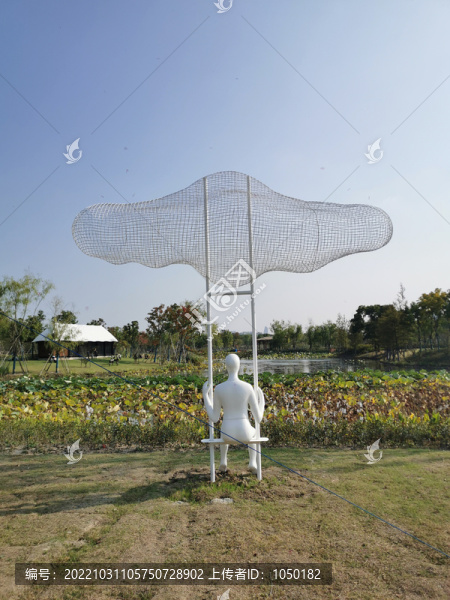 南上海中央公園雕塑
