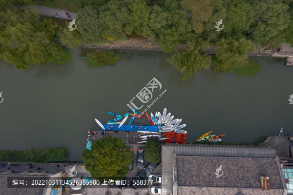 浙江省杭州市拱墅區(qū)西塘河航拍