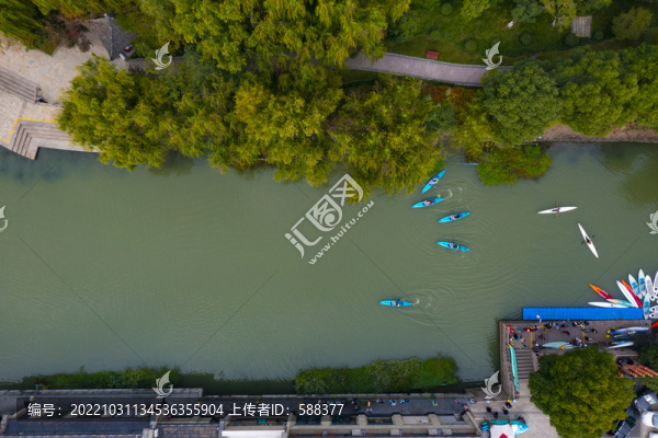 浙江省杭州市拱墅區(qū)西塘河航拍