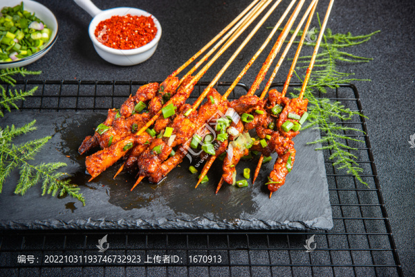 燒烤五花肉串