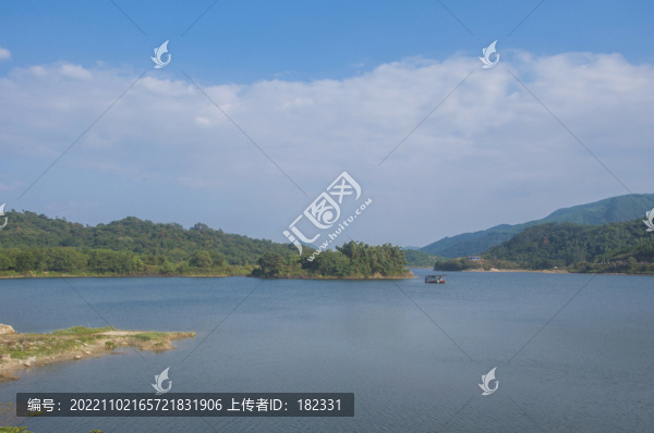 后橋水庫晴空風光