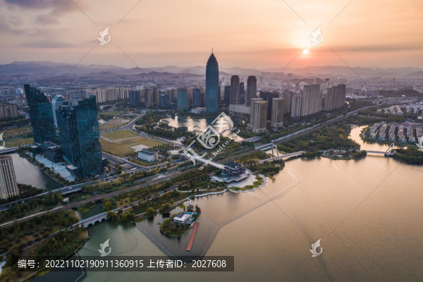 紹興城市風(fēng)光航拍