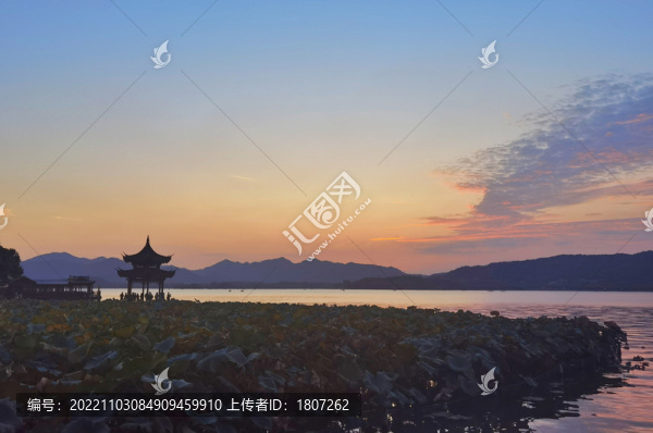 西湖晚霞