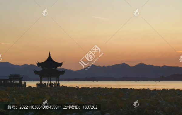 西湖晚霞