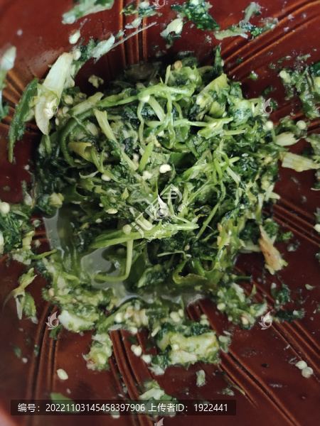 香菜青椒擂缽缽菜特寫(xiě)