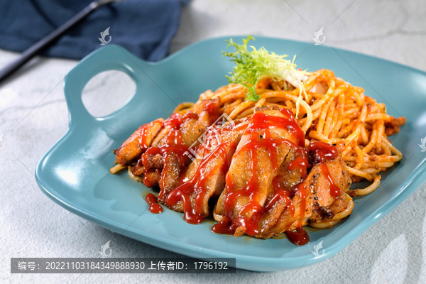 茄汁雞扒意粉