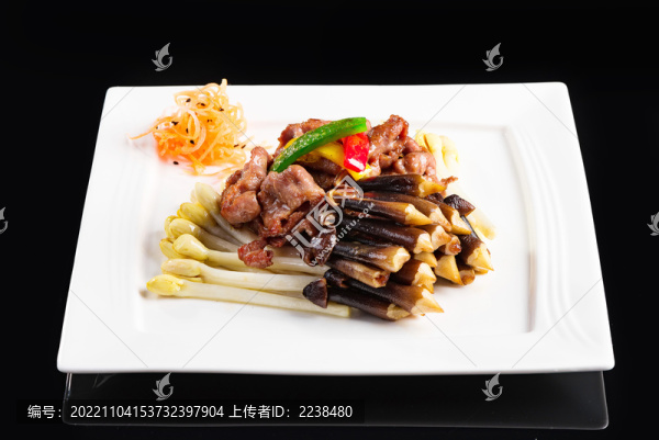 花生芽雞樅菌黑豚肉