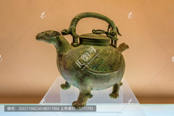 上海博物館戰(zhàn)國錯(cuò)金銀鳥獸形盉