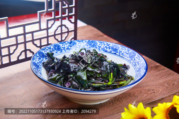 清炒紫貝菜