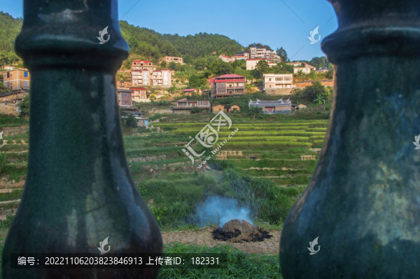 觀山村田園山村風(fēng)景