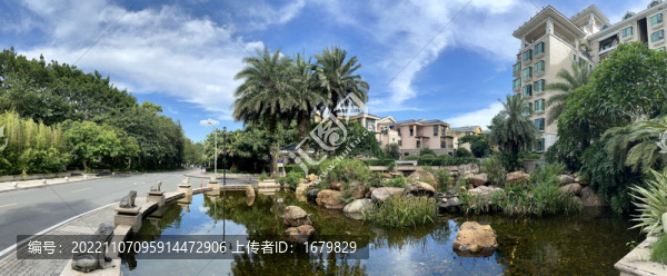 高檔豪華園林住宅入口