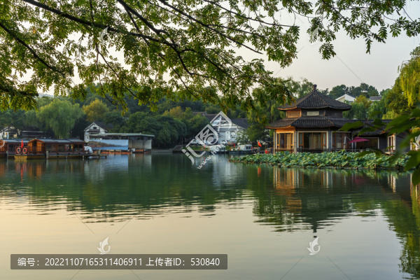 杭州西湖茅家埠街景