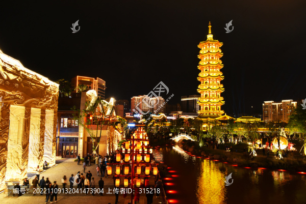 西昌唐園夜景