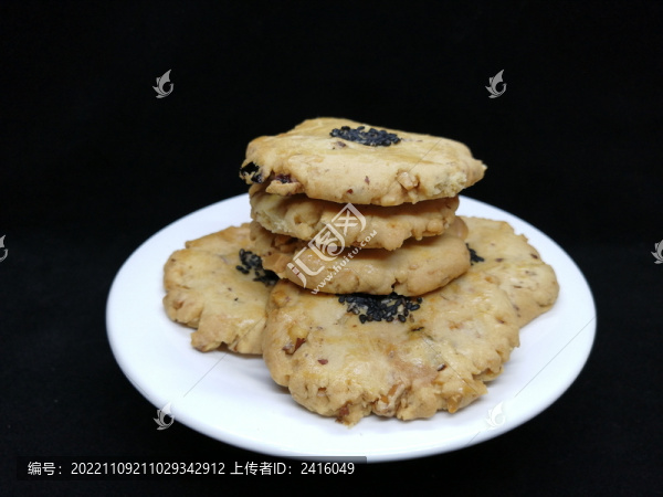 桃酥黑芝麻點心
