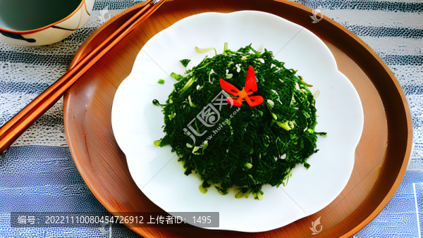 薺菜炒冬筍