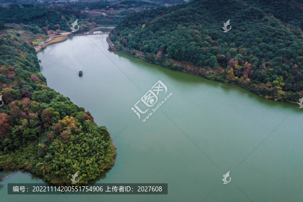 紹興上虞東山湖景區(qū)航拍