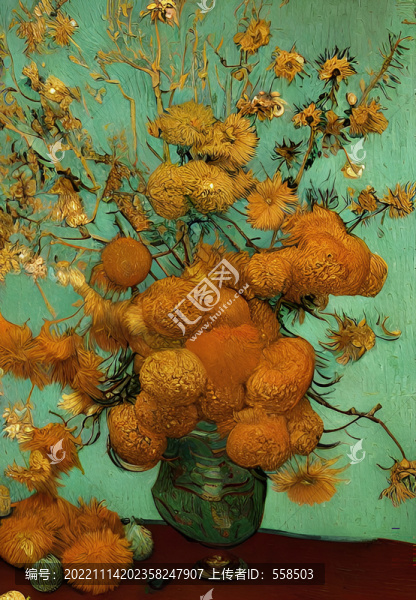 油畫花梵高風(fēng)油畫