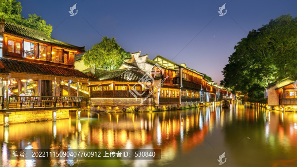 水鄉(xiāng)古鎮(zhèn)烏鎮(zhèn)夜景