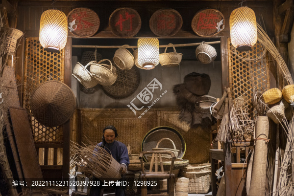 古代竹器店鋪