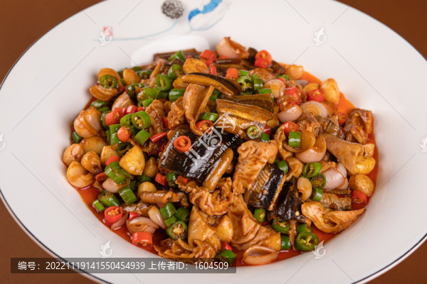 大腸炒鱔魚高清大圖