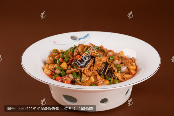 大腸炒鱔魚高清大圖