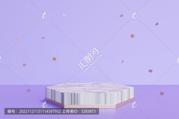 簡(jiǎn)約現(xiàn)代紫色背景幾何概念場(chǎng)景