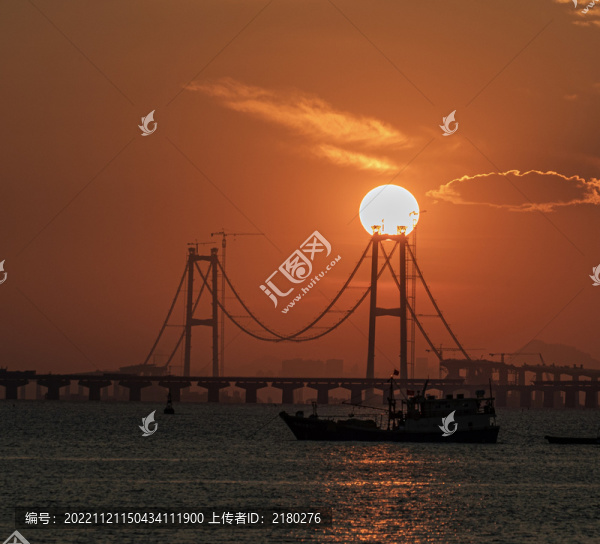 深中通道日出