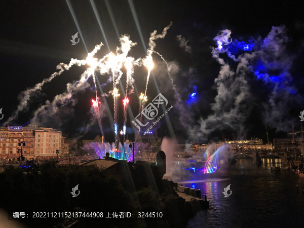 湖邊煙花