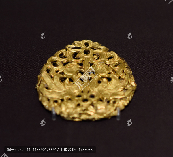 滿池嬌紋金帔墜