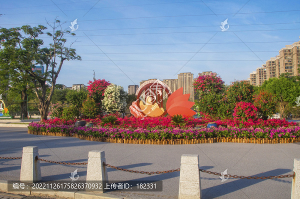 漳州西院湖生態(tài)園入口花圃