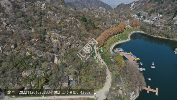 航拍秦嶺翠華山終南山天池