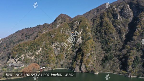 航拍秦嶺終南山翠華山