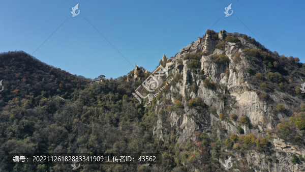 航拍秦嶺翠華山終南山
